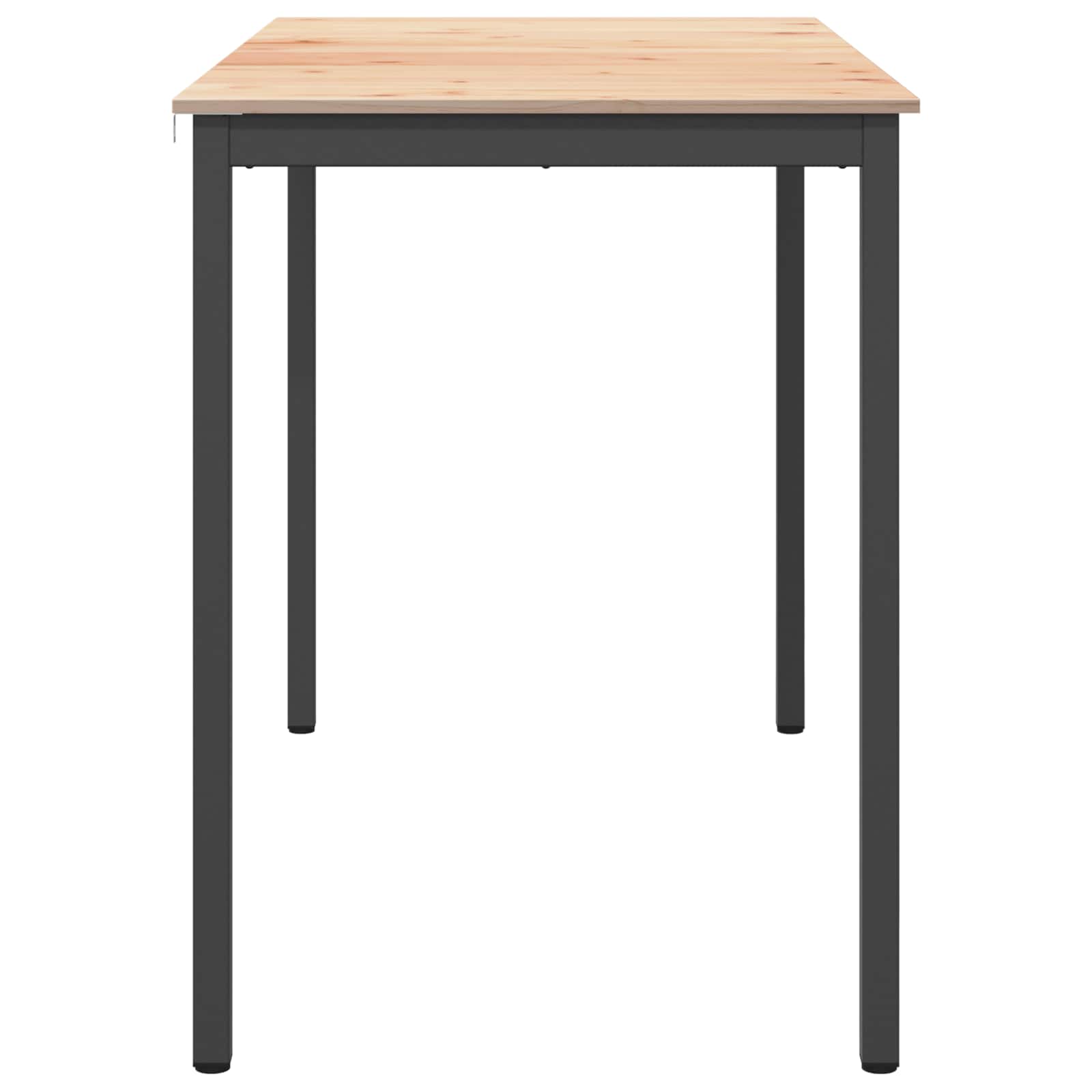 vidaXL Stół barowy Naturalny 150 x 80 x 105 cm Lite drewno sosnowe
