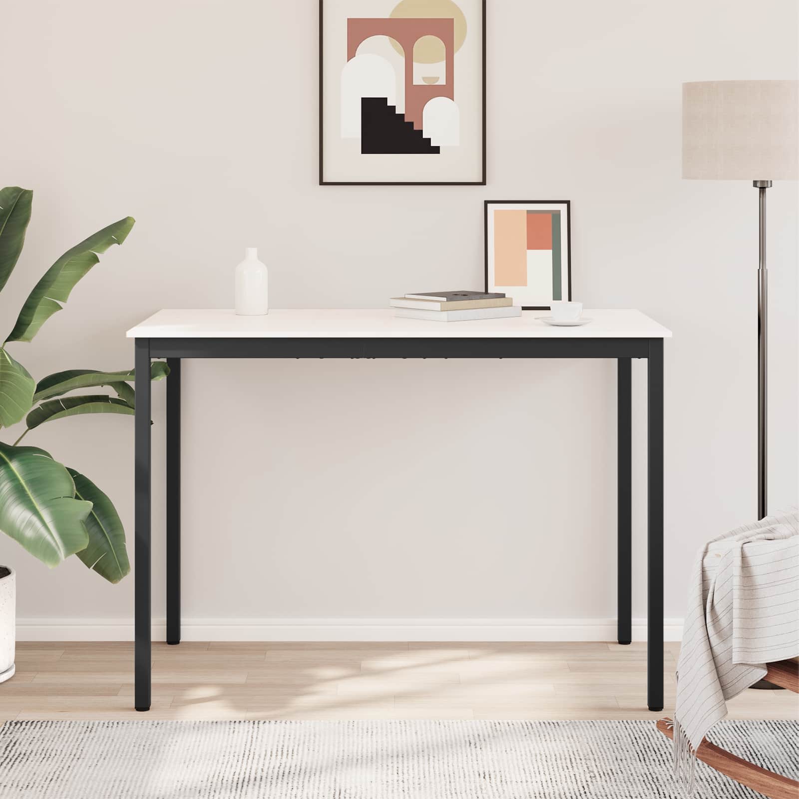 vidaXL Stół barowy Biały 150 x 80 x 105 cm Lite drewno sosnowe