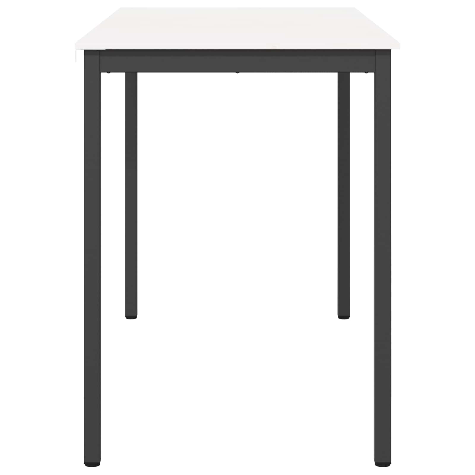 vidaXL Stół barowy Biały 150 x 80 x 105 cm Lite drewno sosnowe