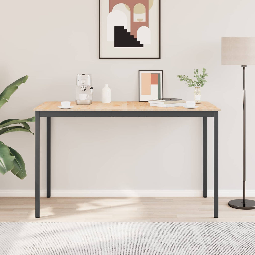 vidaXL Stół barowy Naturalny 180 x 90 x 105 cm Lite drewno sosnowe