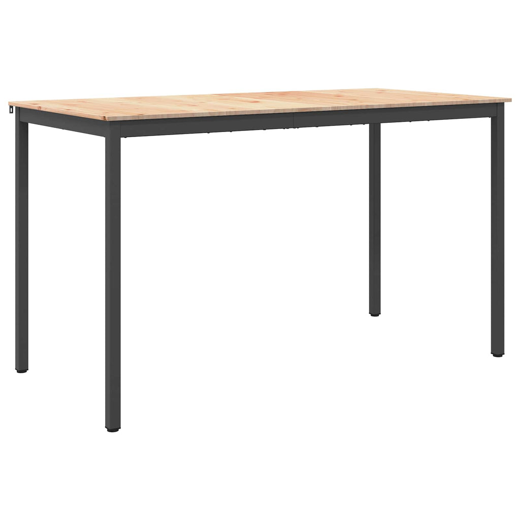 vidaXL Stół barowy Naturalny 180 x 90 x 105 cm Lite drewno sosnowe