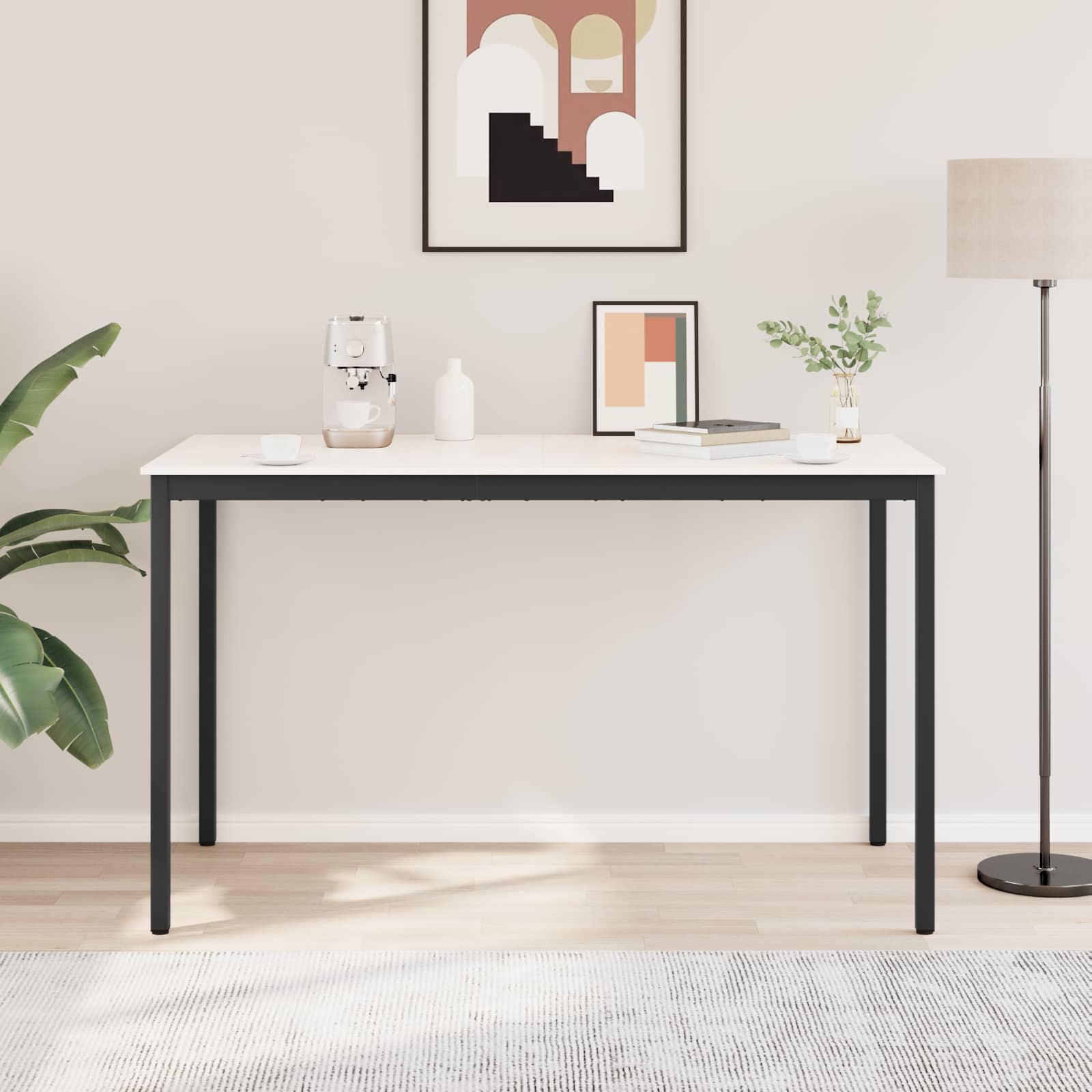 vidaXL Stół barowy Biały 180 x 90 x 105 cm Lite drewno sosnowe