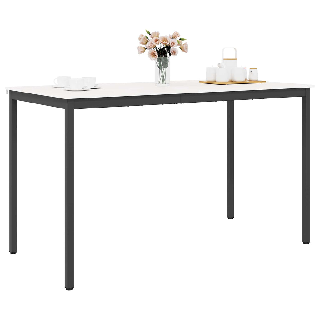 vidaXL Stół barowy Biały 180 x 90 x 105 cm Lite drewno sosnowe