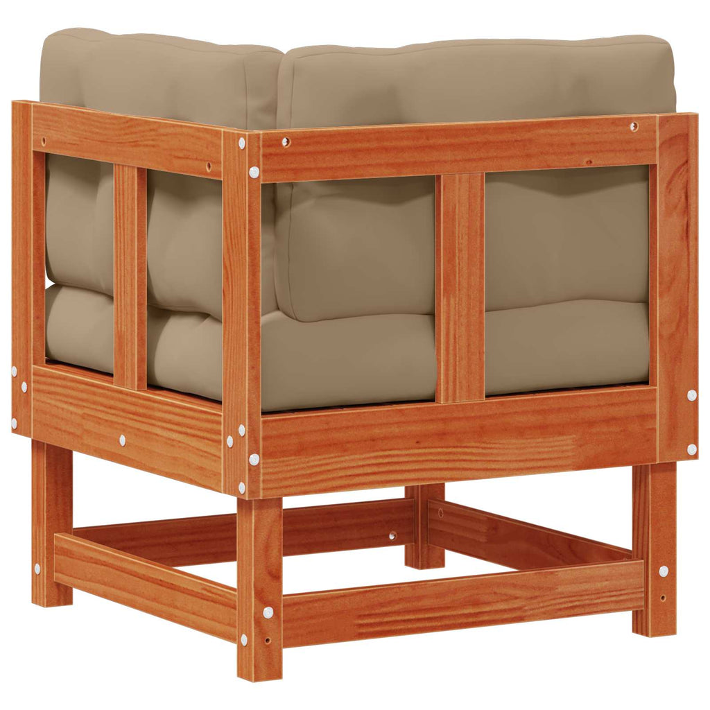 vidaXL Sofa narożna do ogrodu Lite drewno sosnowe