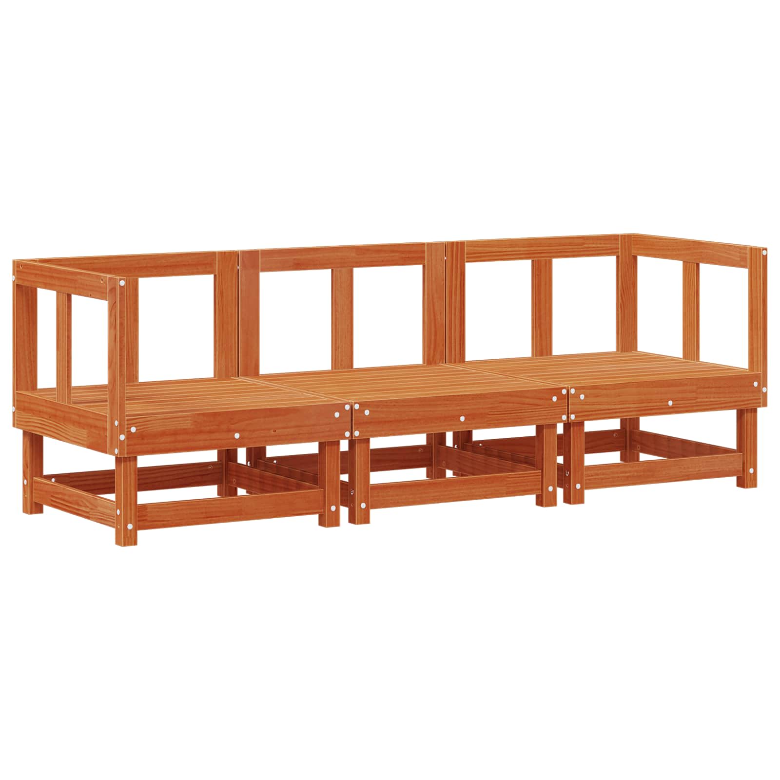 vidaXL Zestaw sof narożnych Woskowy Brąz 183 x 61 x 62 cm