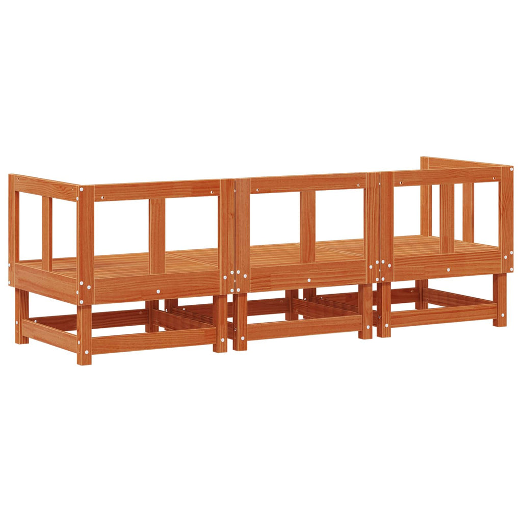 vidaXL Zestaw sof narożnych Woskowy Brąz 183 x 61 x 62 cm
