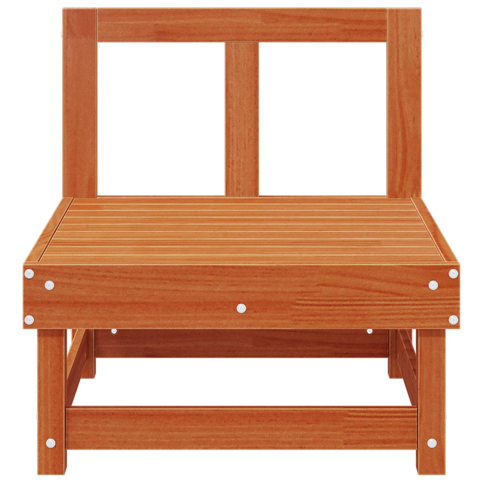 vidaXL Sofa Środkowa do Ogrodu Lite drewno sosnowe Woskowy Brąz