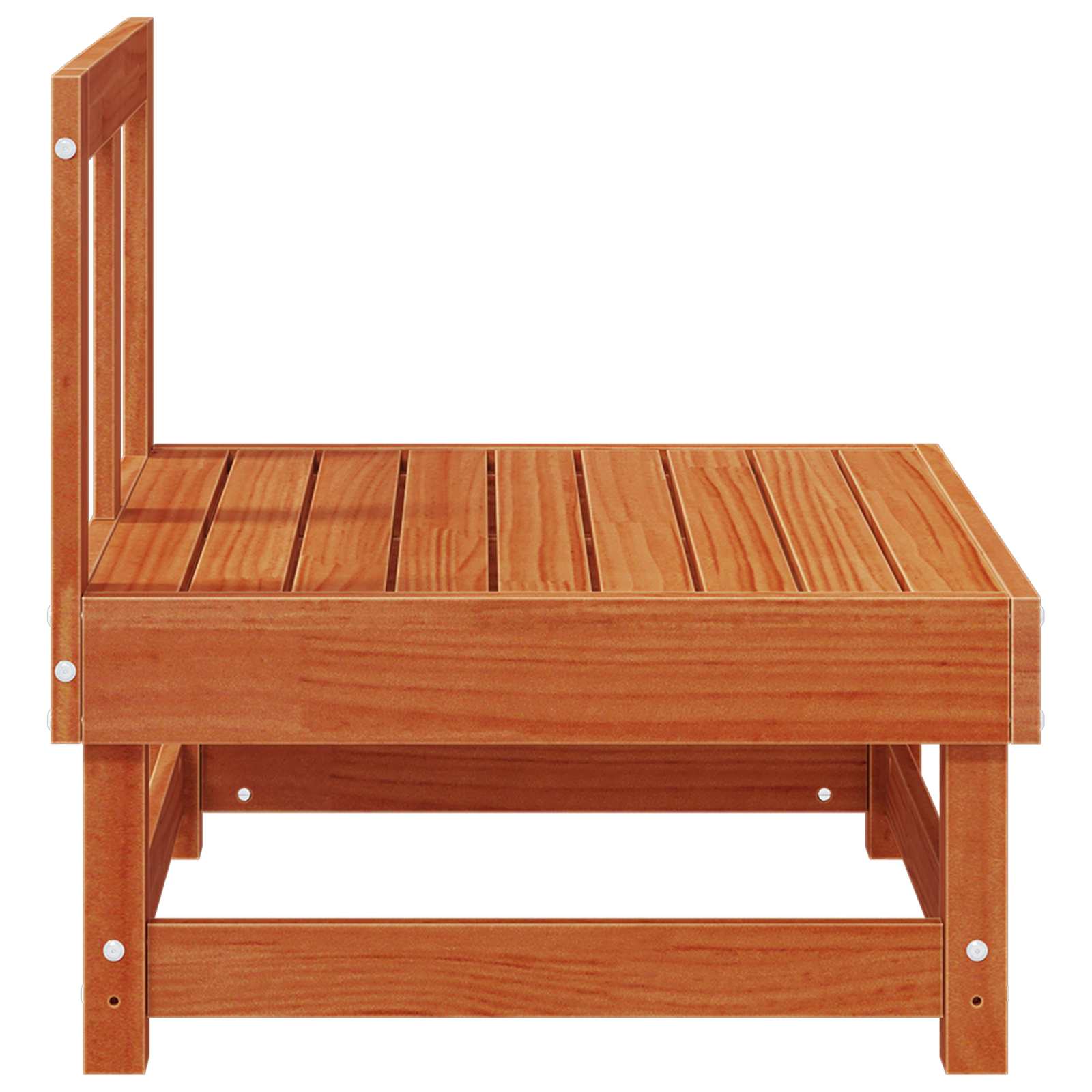 vidaXL Sofa Środkowa do Ogrodu Lite drewno sosnowe Woskowy Brąz