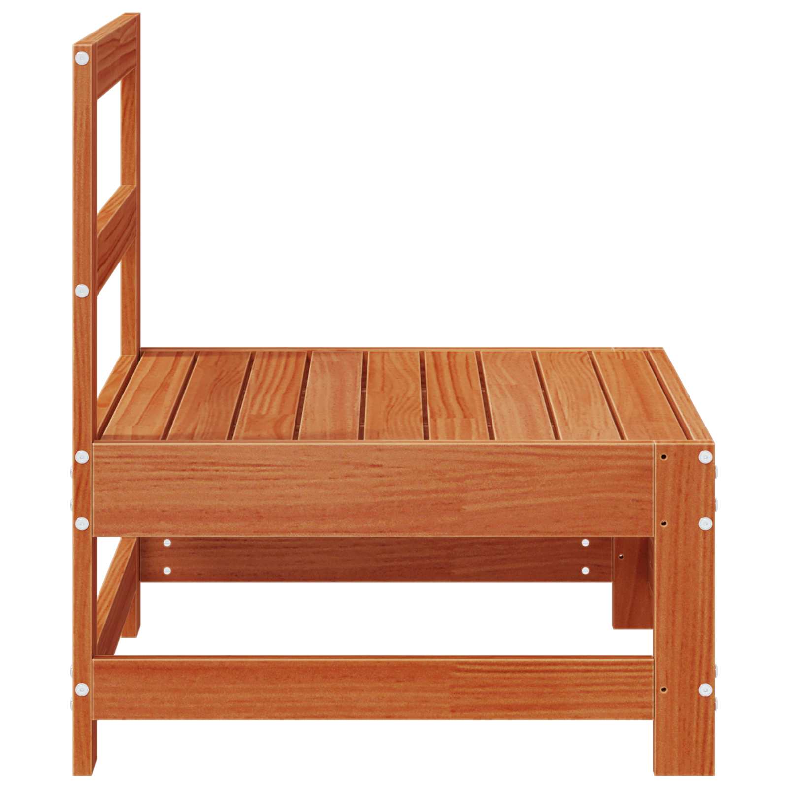 vidaXL Sofa Środkowa do Ogrodu Lite drewno sosnowe Woskowy Brąz