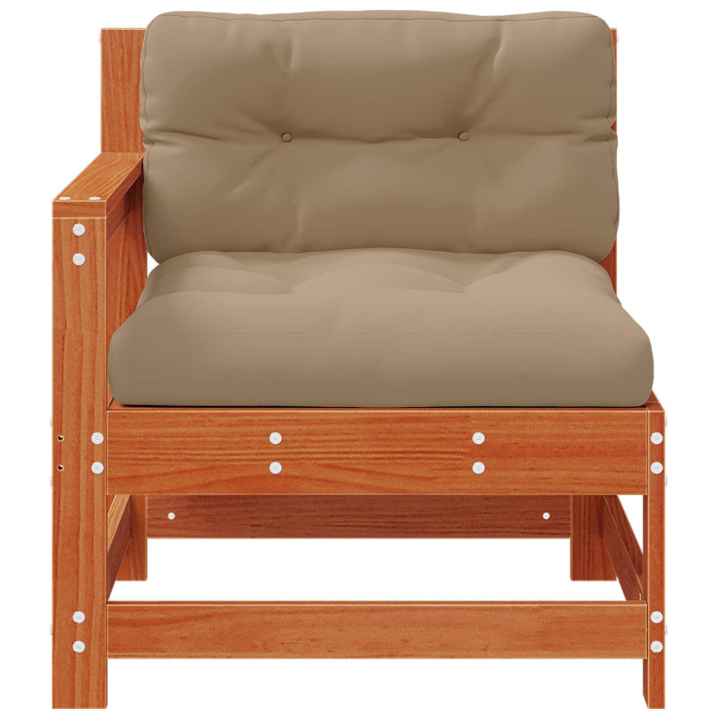 vidaXL 2 Sztuka Sofa narożna do ogrodu Lite drewno sosnowe