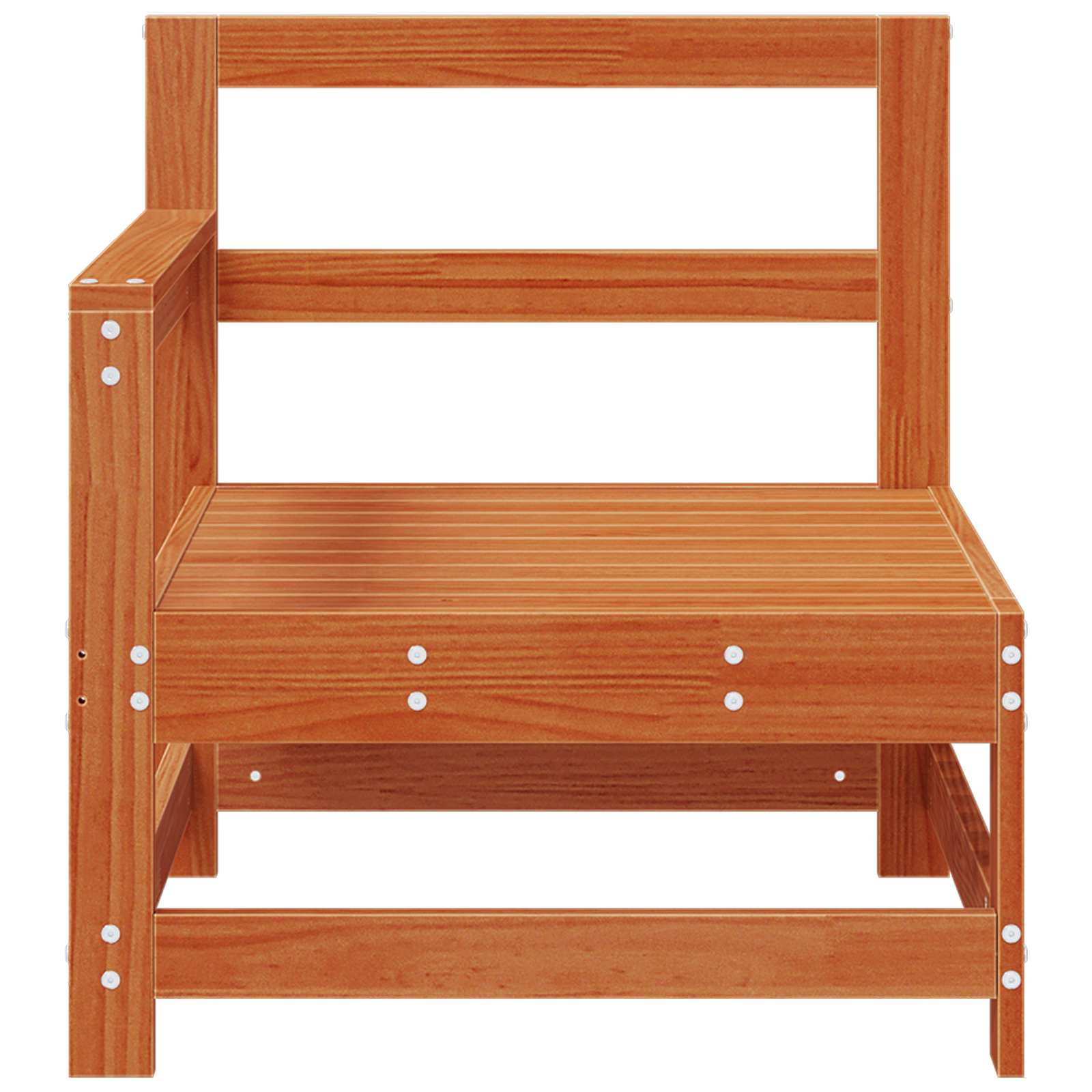 vidaXL Sofa narożna do ogrodu Lite drewno sosnowe Woskowy Brąz