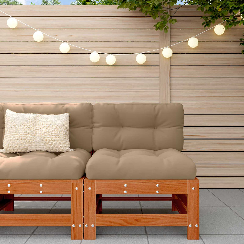vidaXL Sofa Środkowa do Ogrodu Lite drewno sosnowe Woskowy Brąz