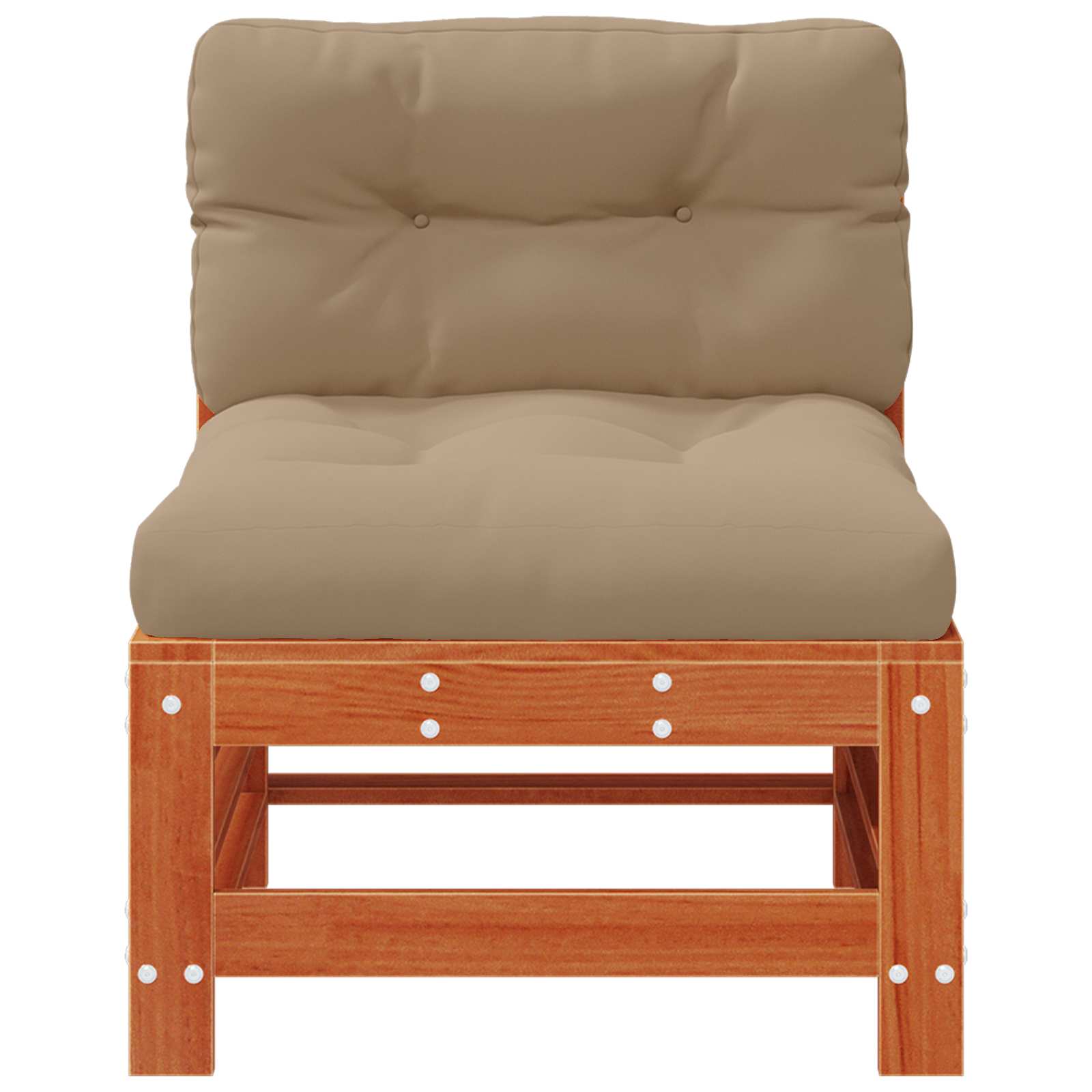 vidaXL Sofa Środkowa do Ogrodu Lite drewno sosnowe Woskowy Brąz