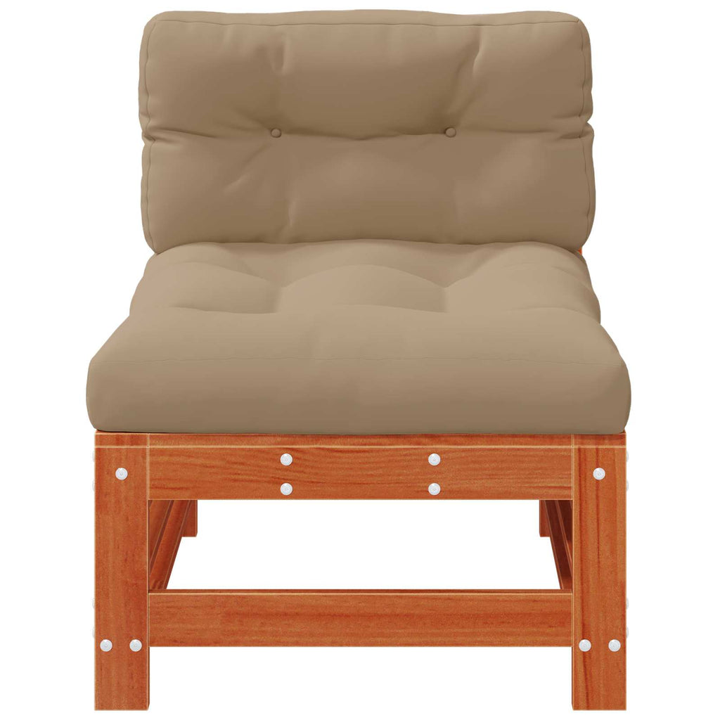 vidaXL Sofa Środkowa do Ogrodu Lite drewno sosnowe Woskowy Brąz