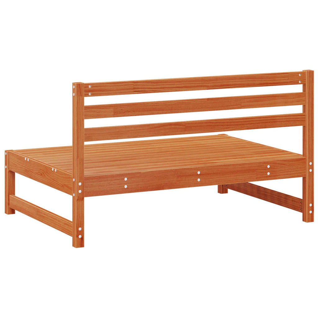 vidaXL Sofa Środkowa do Ogrodu Lite drewno sosnowe Woskowy Brąz