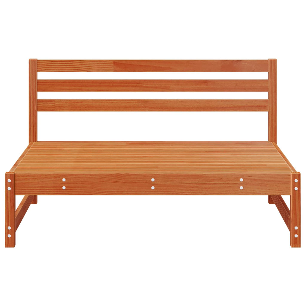 vidaXL Sofa Środkowa do Ogrodu Lite drewno sosnowe Woskowy Brąz