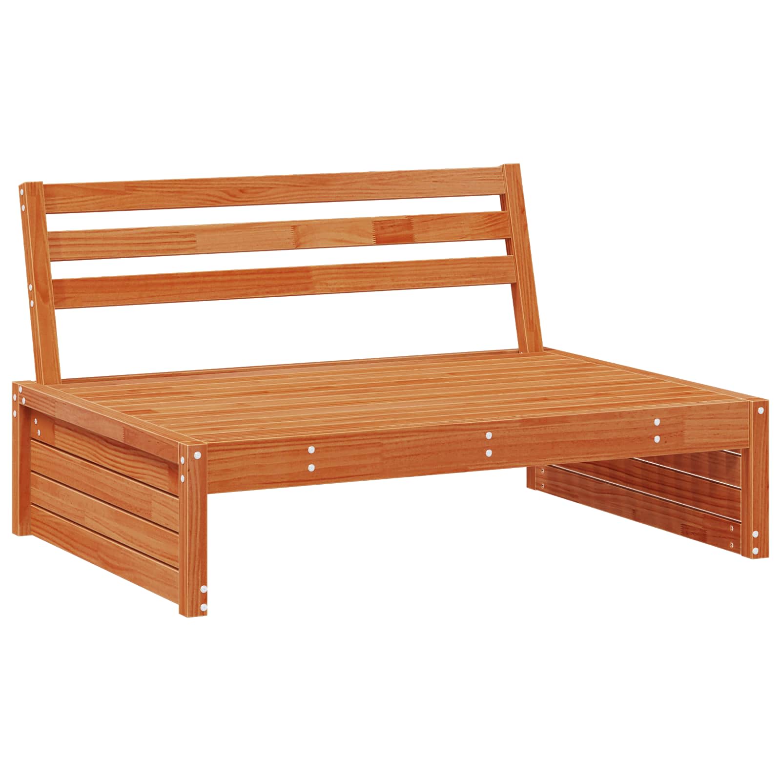vidaXL Sofa Środkowa do Ogrodu Lite drewno sosnowe Woskowy Brąz