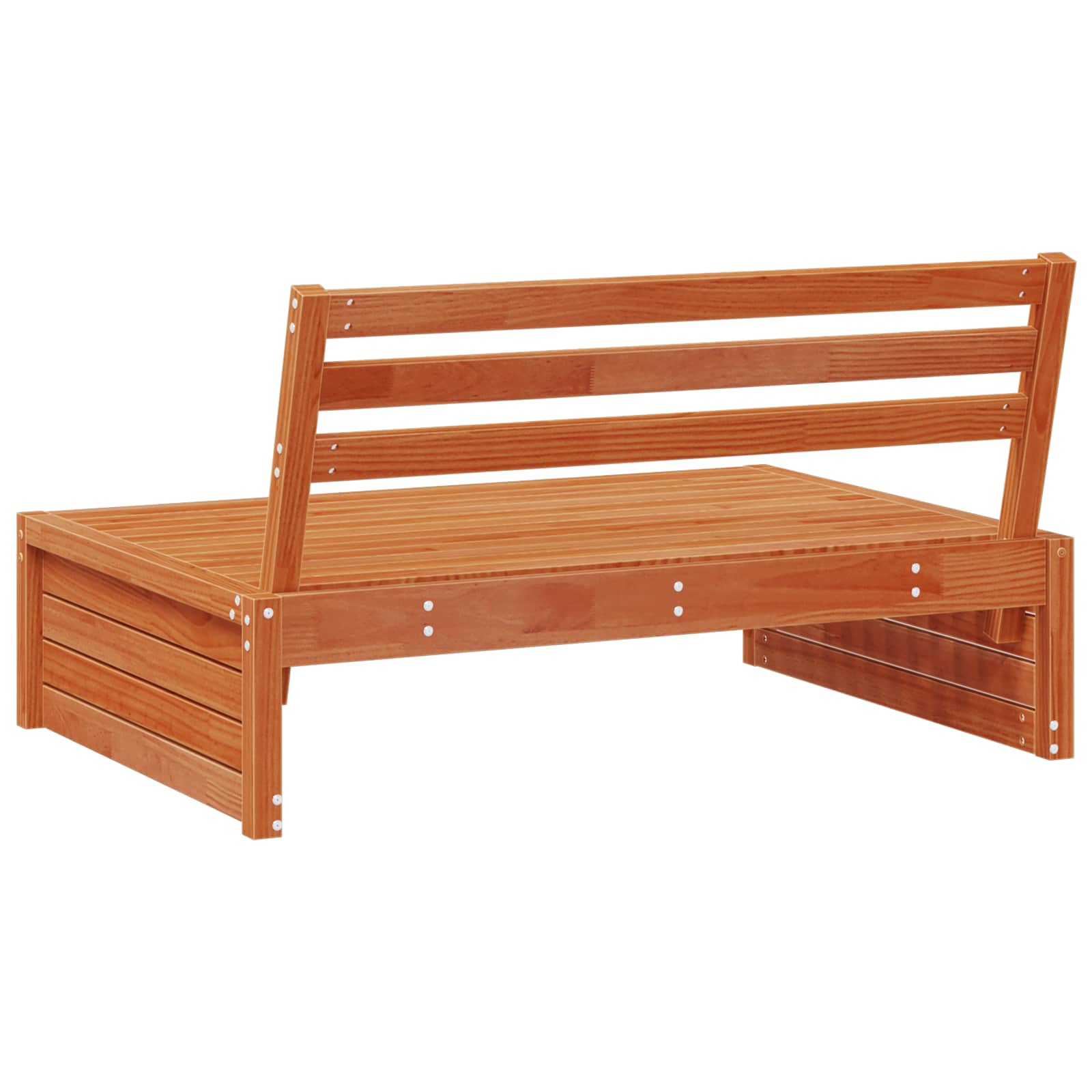vidaXL Sofa Środkowa do Ogrodu Lite drewno sosnowe Woskowy Brąz