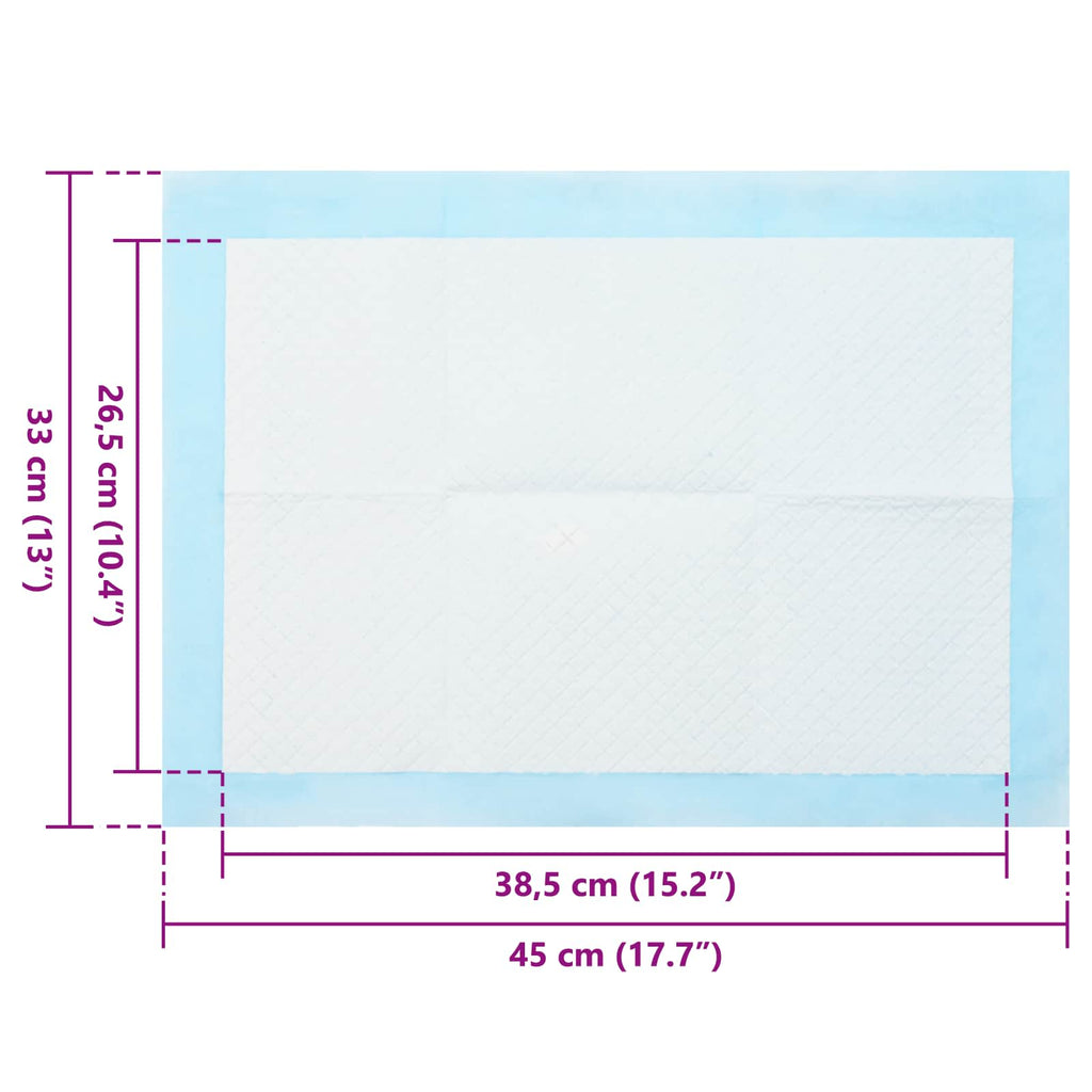vidaXL Podkład treningowy dla zwierząt z włókniny 50 pcs 45 x 33 cm