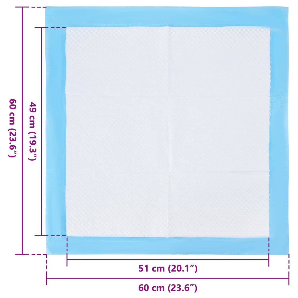 vidaXL Podkład treningowy dla zwierząt z włókniny 50 pcs 60 x 60 cm