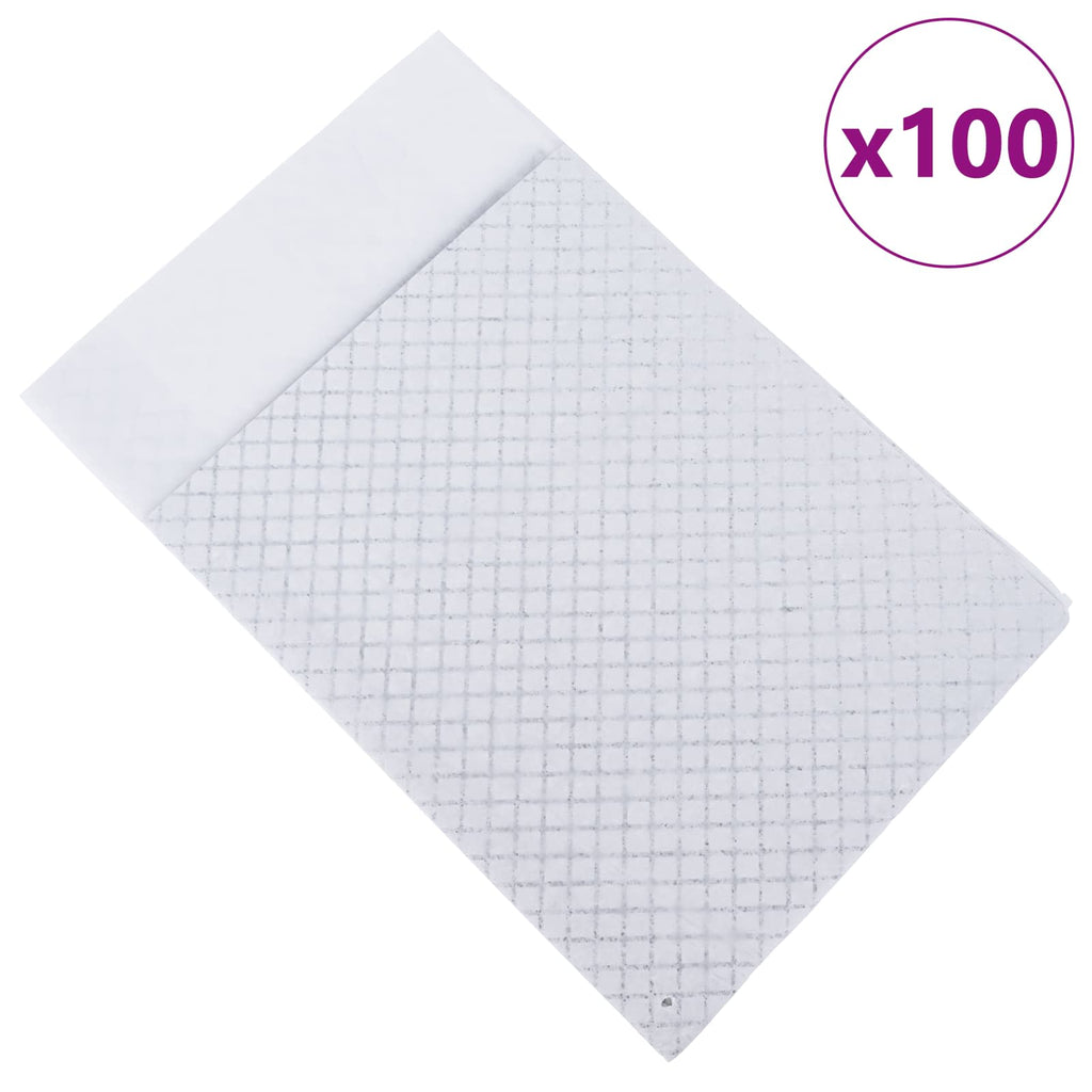 vidaXL Podkład treningowy dla zwierząt z włókniny 100 pcs 90 x 60 cm