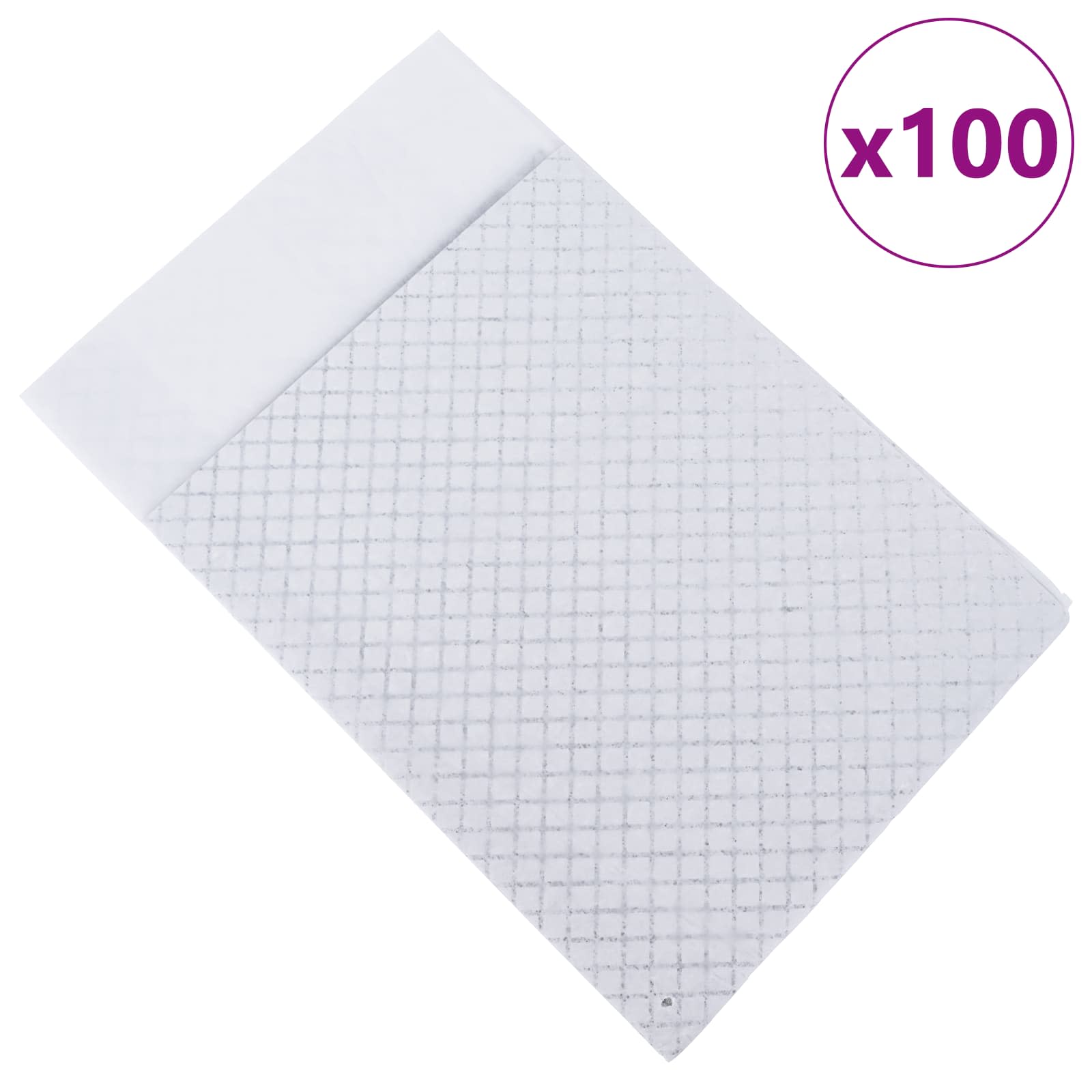 vidaXL Podkład treningowy dla zwierząt z włókniny 100 pcs 90 x 60 cm