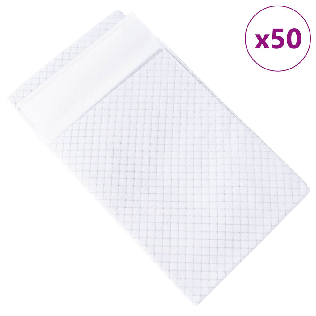 vidaXL Podkład treningowy dla zwierząt z włókniny 50 pcs 120 x 80 cm