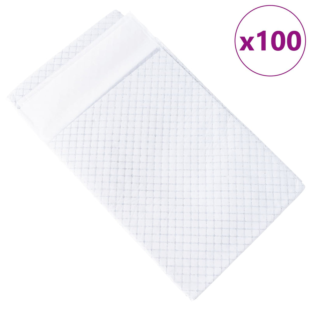 vidaXL Podkład treningowy dla zwierząt z włókniny 100 pcs 120 x 80 cm