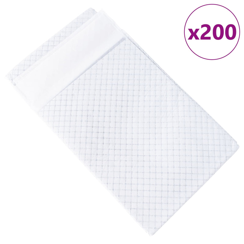vidaXL Podkład treningowy dla zwierząt z włókniny 200 pcs 120 x 80 cm