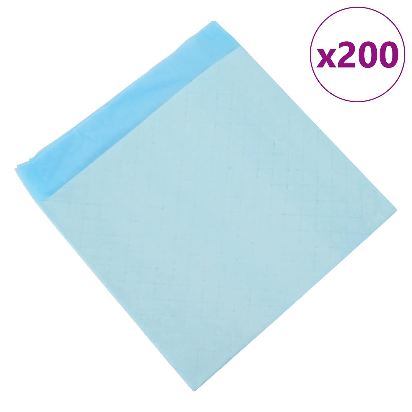 vidaXL Podkład treningowy dla zwierząt z włókniny 200 pcs 45 x 33 cm