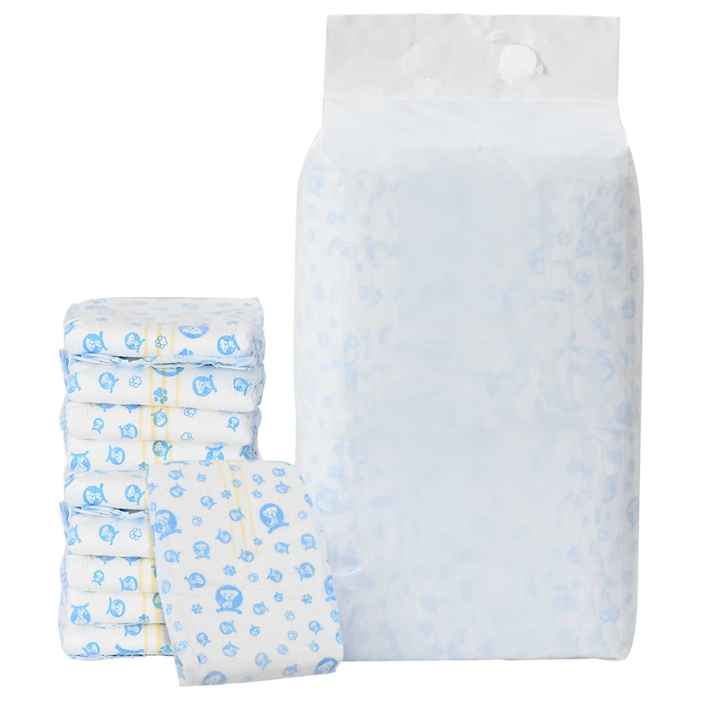 vidaXL Jednorazowy Pampers dla Psów Samców 30 pcs Biały S