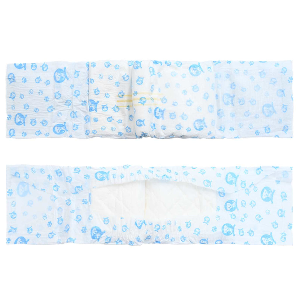 vidaXL Jednorazowy Pampers dla Psów Samców 30 pcs Biały M