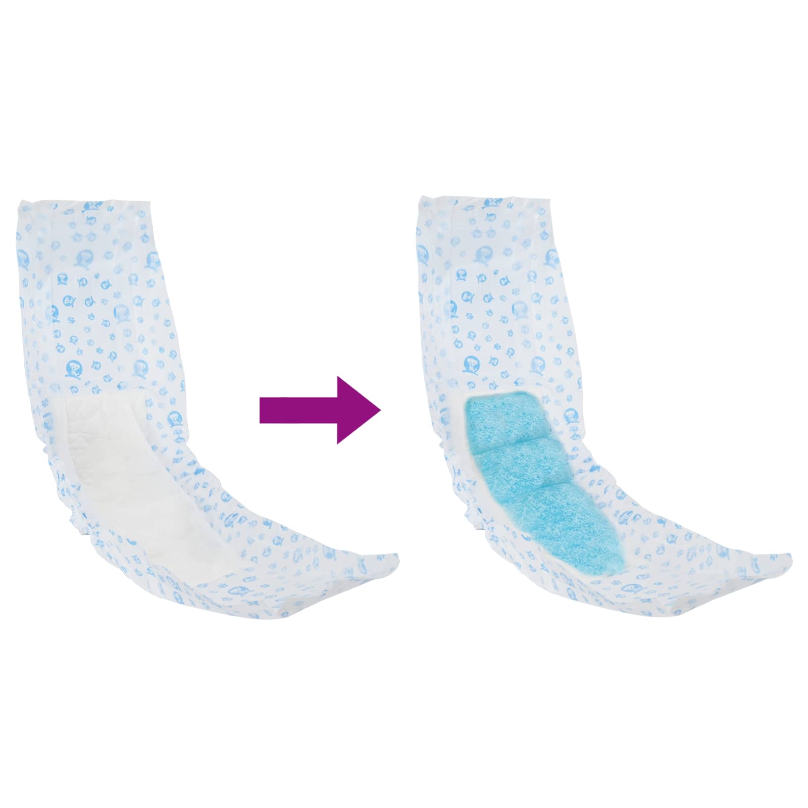 vidaXL Jednorazowy Pampers dla Psów Samców 30 pcs Biały M