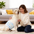 vidaXL Jednorazowy Pampers dla Psów Samców 30 pcs Biały L