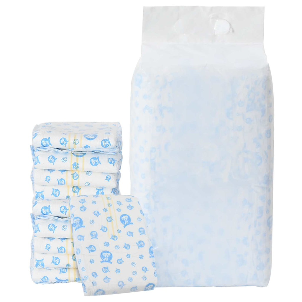vidaXL Jednorazowy Pampers dla Psów Samców 30 pcs Biały L