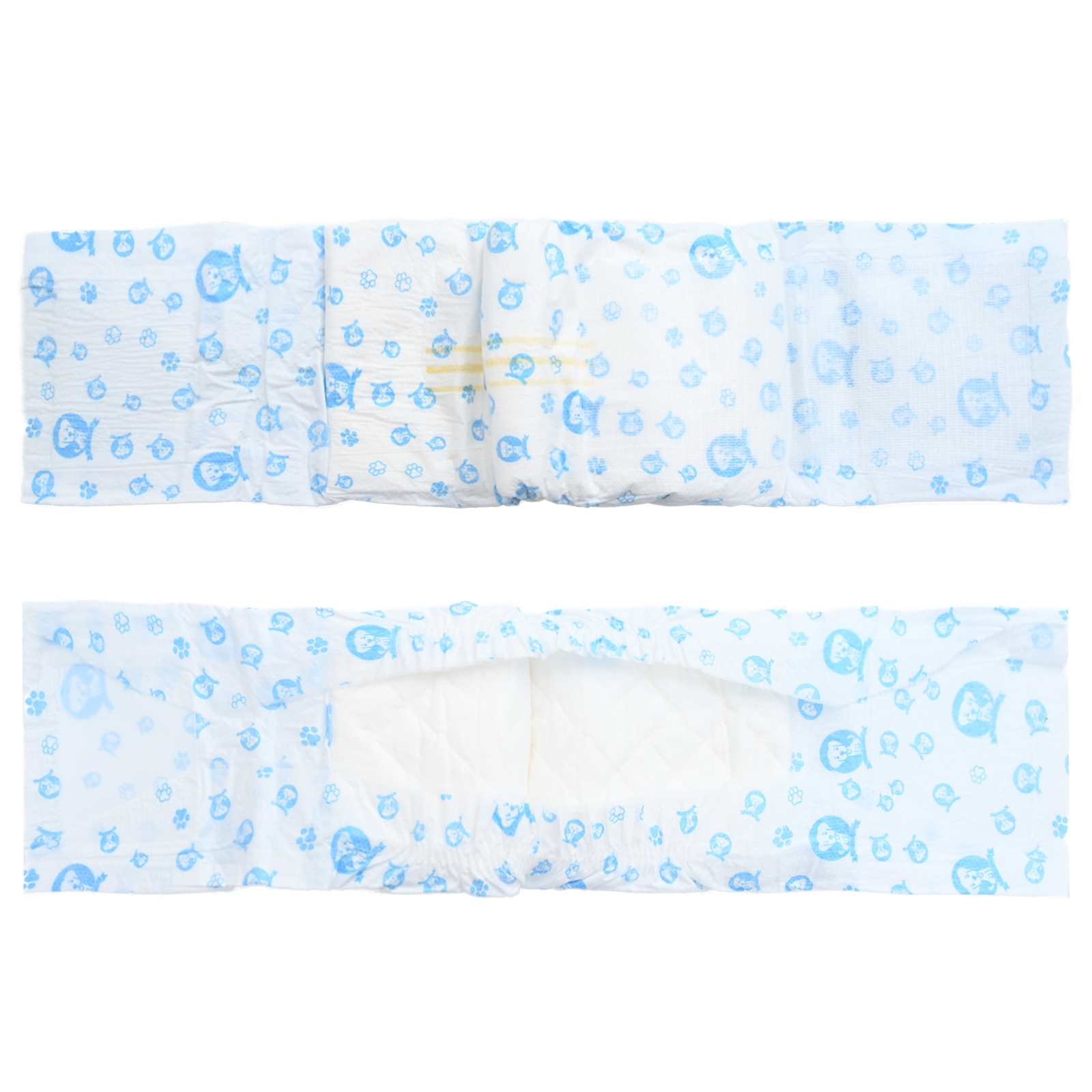 vidaXL Jednorazowy Pampers dla Psów Samców 30 pcs Biały L