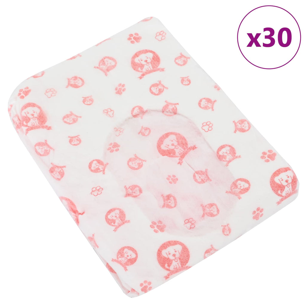 vidaXL Jednorazowa pielucha dla psów samic 30 pcs Biały L
