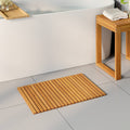 vidaXL Mata do kąpieli brązowy 60 x 40 cm Lite Drewno Akacji