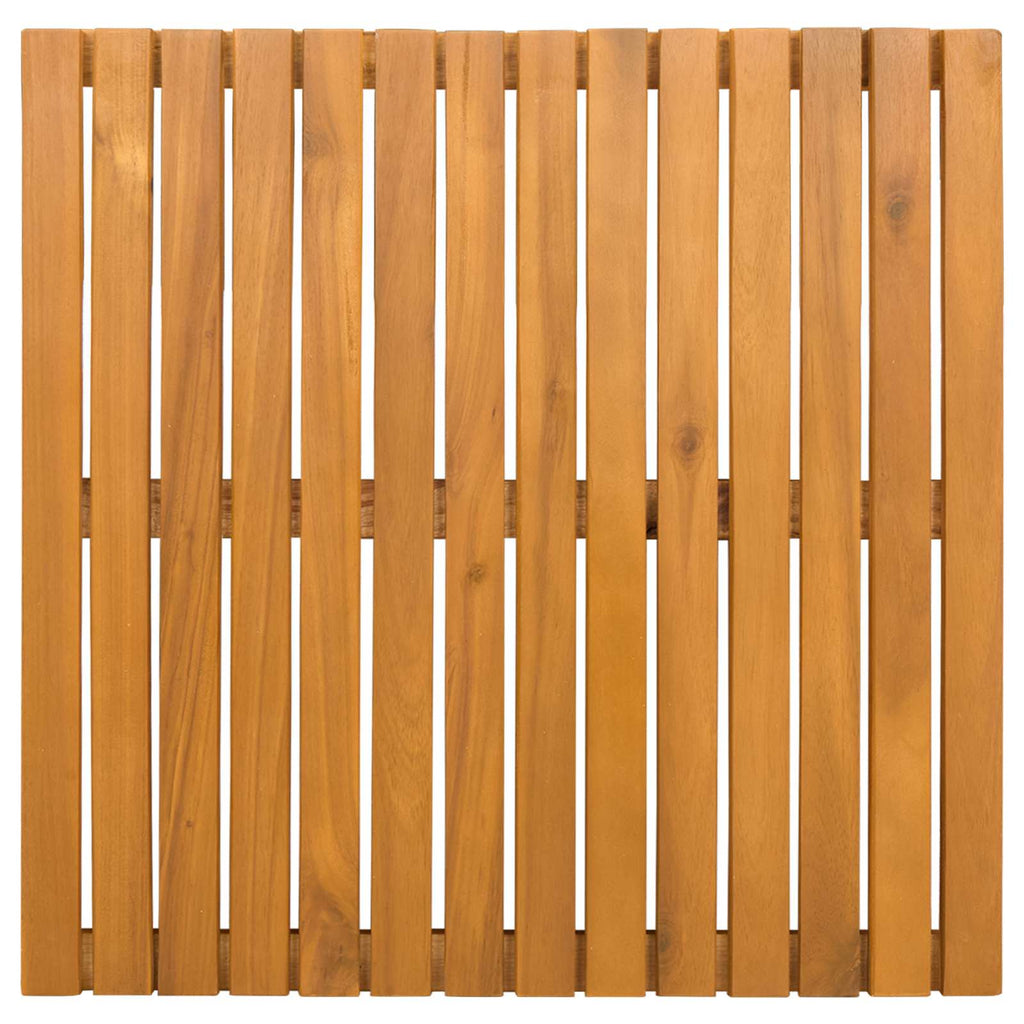 vidaXL Mata do kąpieli Gładki brązowy 50 x 50 cm Lite Drewno Akacji