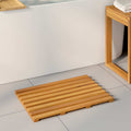 vidaXL Mata do kąpieli brązowy 56 x 37 x 2,5 cm Lite Drewno Akacji