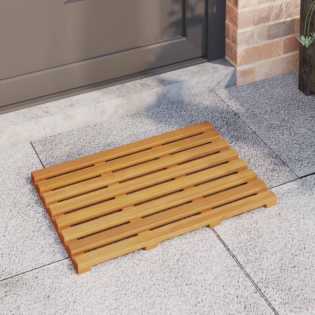 vidaXL Mata do kąpieli brązowy 56 x 37 x 2,5 cm Lite Drewno Akacji