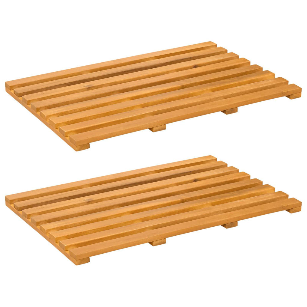 vidaXL Mata do kąpieli brązowy 56 x 37 x 2,5 cm Lite Drewno Akacji