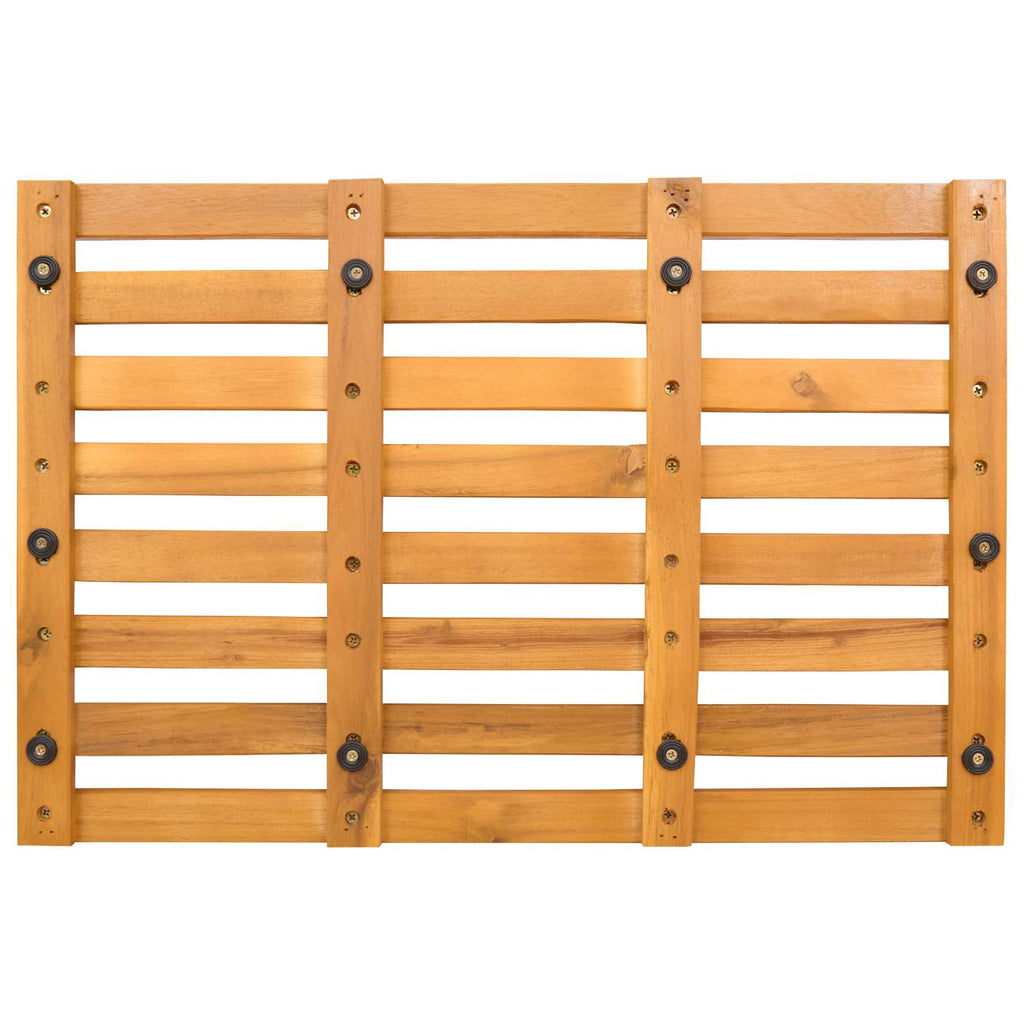 vidaXL Mata do kąpieli brązowy 56 x 37 x 2,5 cm Lite Drewno Akacji