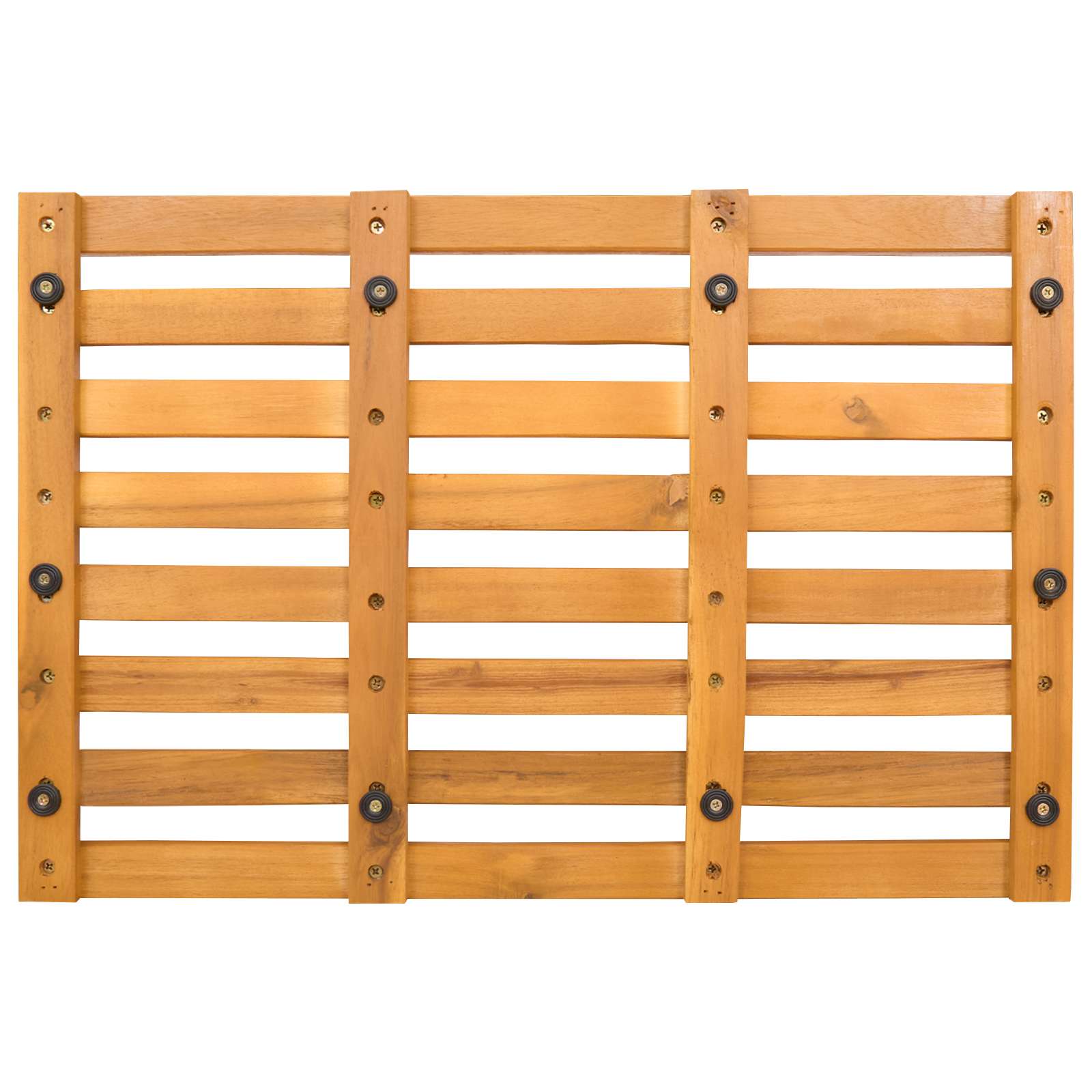 vidaXL Mata do kąpieli brązowy 56 x 37 x 2,5 cm Lite Drewno Akacji
