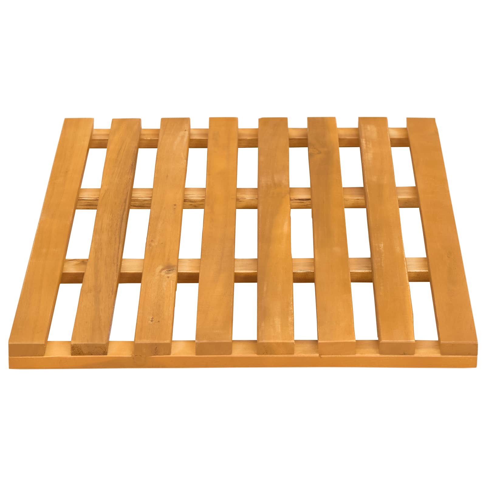 vidaXL Mata do kąpieli brązowy 56 x 37 x 2,5 cm Lite Drewno Akacji