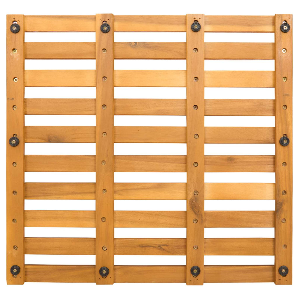 vidaXL Mata do kąpieli brązowy 50 x 48 x 2,5 cm Lite Drewno Akacji