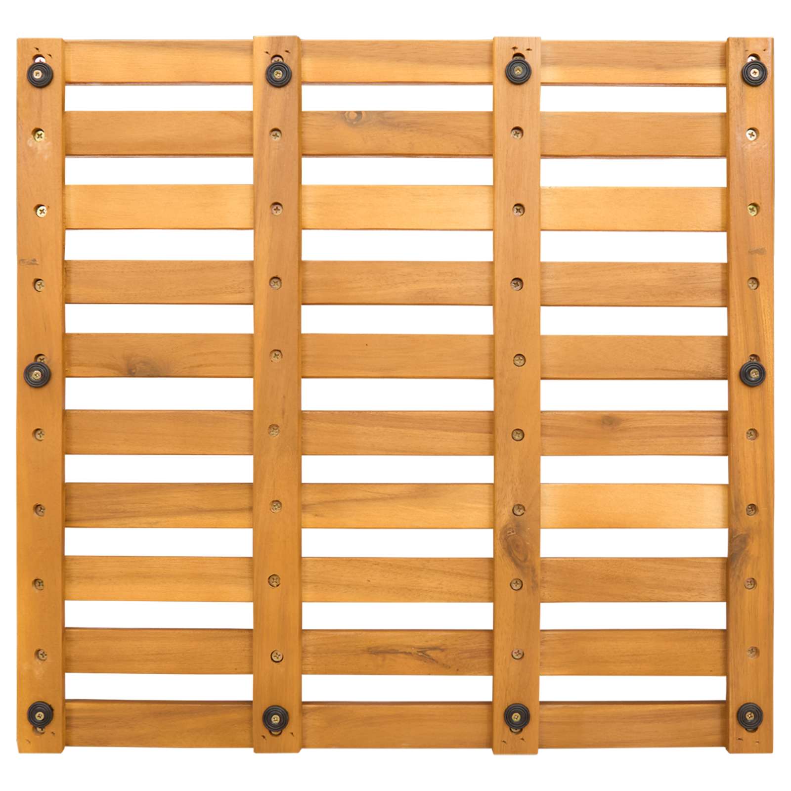 vidaXL Mata do kąpieli brązowy 50 x 48 x 2,5 cm Lite Drewno Akacji