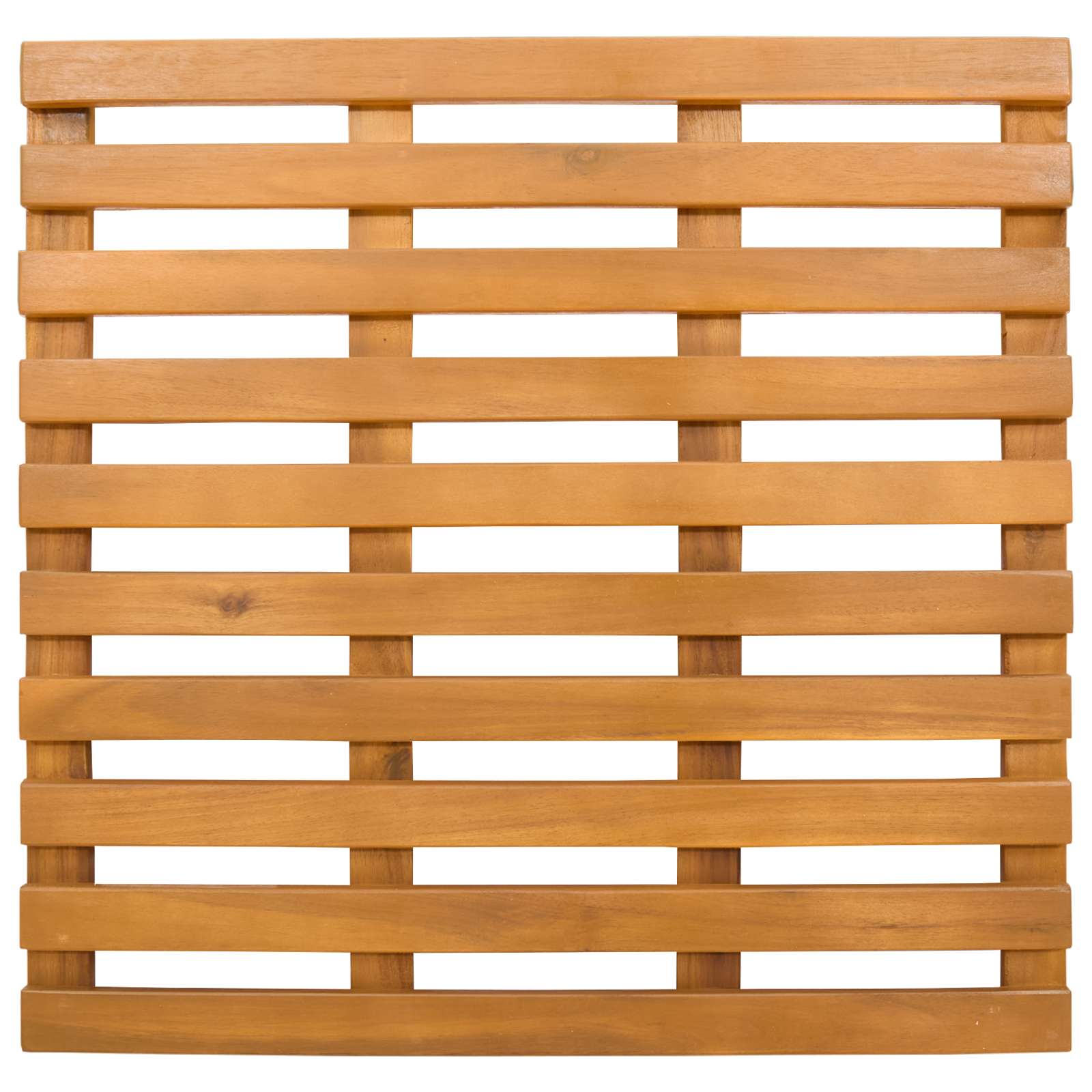vidaXL Mata do kąpieli brązowy 50 x 48 x 2,5 cm Lite Drewno Akacji