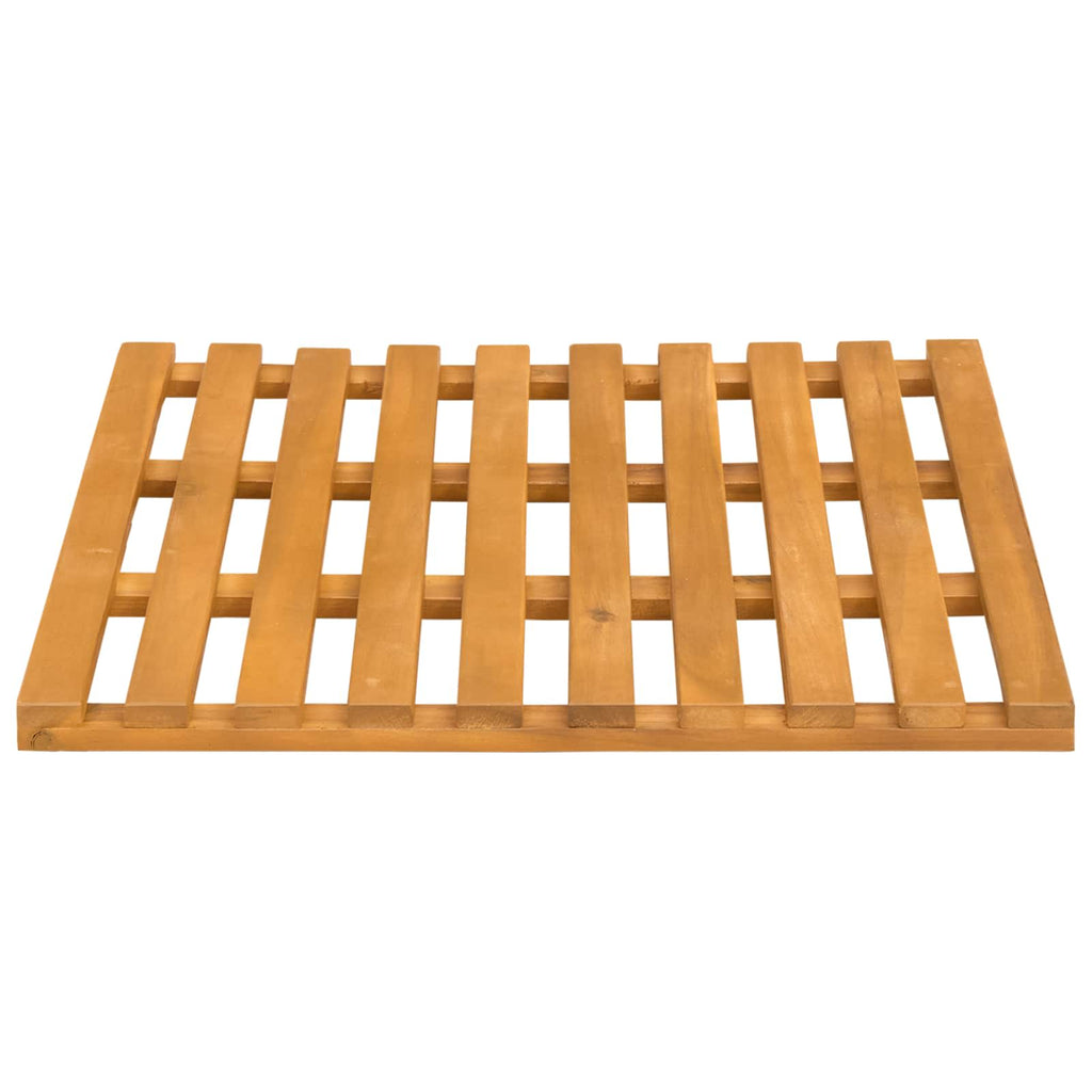vidaXL Mata do kąpieli brązowy 50 x 48 x 2,5 cm Lite Drewno Akacji