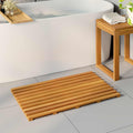 vidaXL Mata do kąpieli brązowy 80 x 48 x 2,5 cm Lite Drewno Akacji